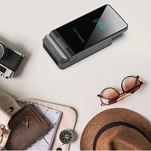 OEM Qi 15w Foldable Desk Multifunction Wireless Charger Stand Folding Wireless Charging Stand 3 in 1 Wireless Charger Station